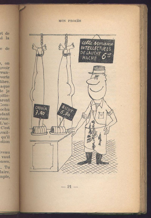 Auteur: Georges ARNAUD, titre: MON PROCES, dessins: illustré par SINE, Envoi dédicace de l’Auteur, Les Editions de Minuit - 1961